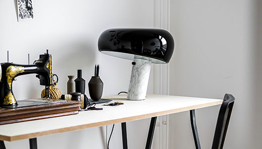 Snoopy Table Lamp by Achille Castiglioni for FLOS.