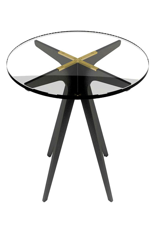 Dean Round Side Table by Gabriel Scott.