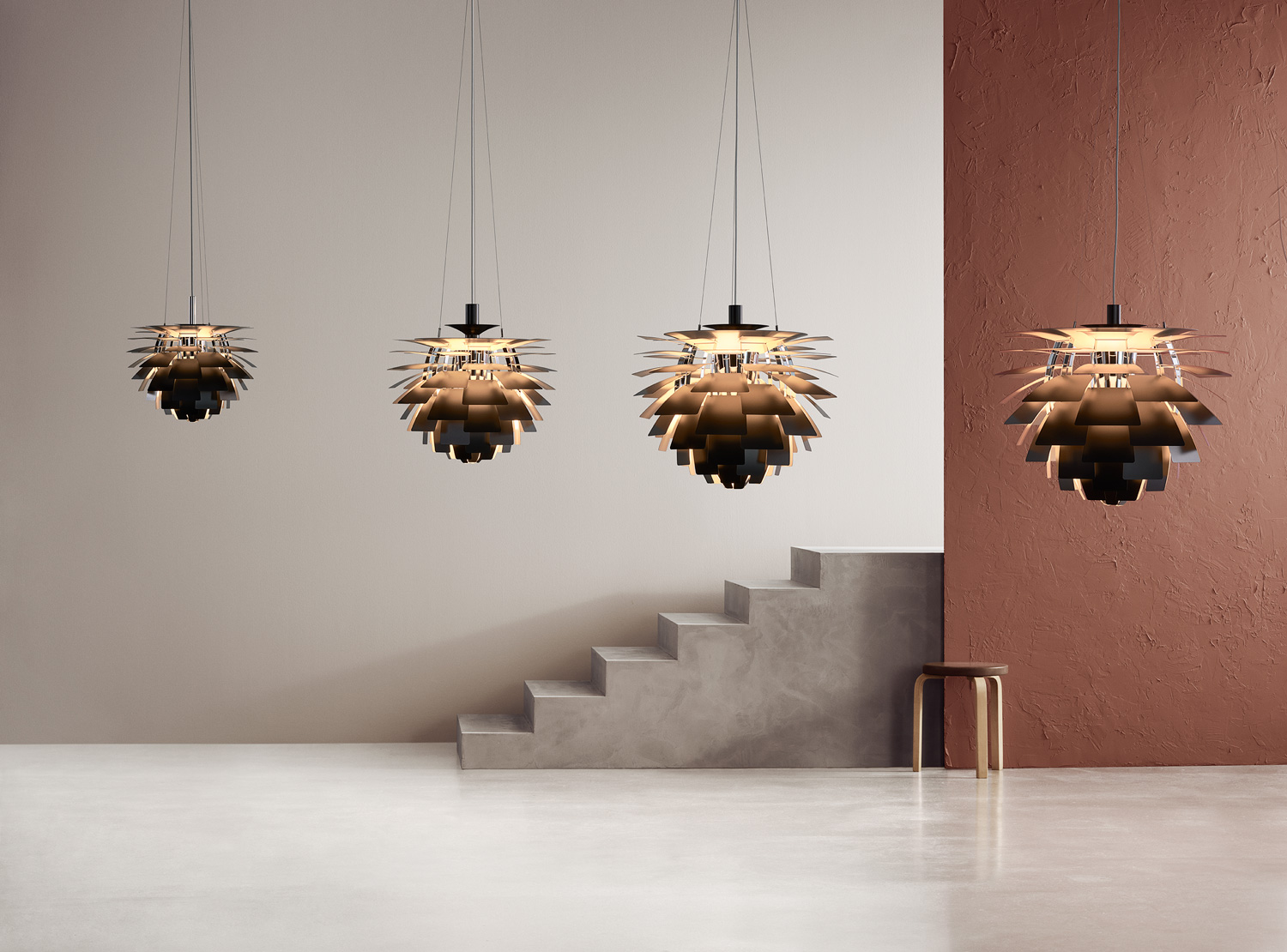 PH Artichoke Pendant by Louis Poulsen in a modern black.