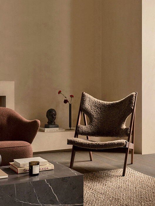 Knitting Sheepskin Lounge Chair by Audo Copenhagen