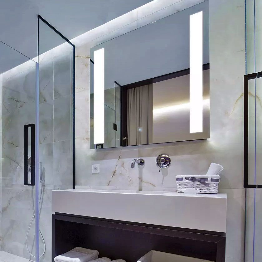 Fusion LED Lighted Mirror by Electric Mirror.