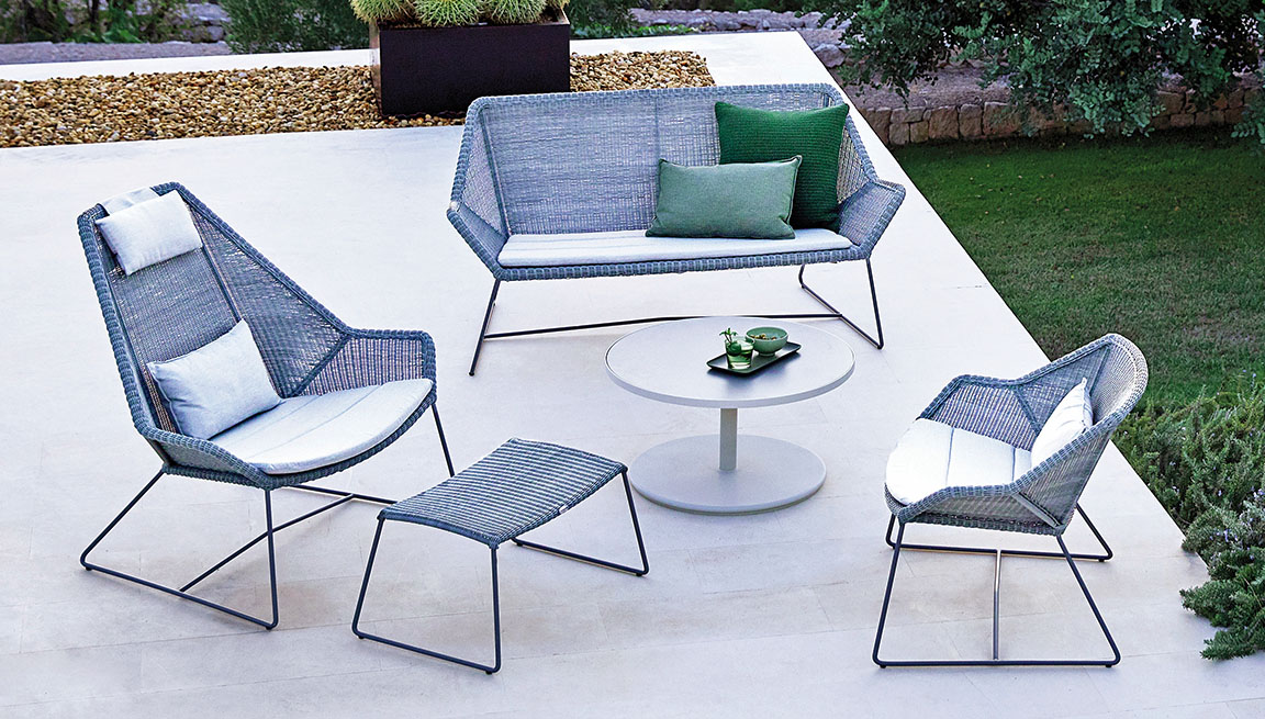 Breeze Outdoor Lounging Collection by Cane-line.