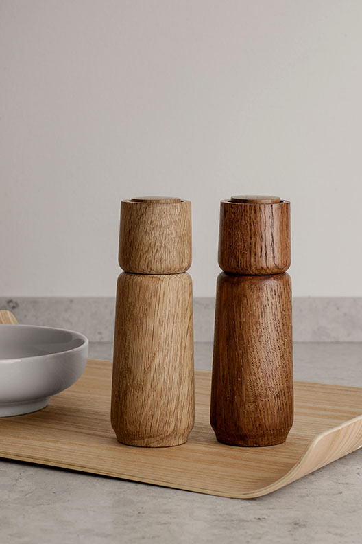 RO Oak Salt Grinder or Pepper Mill by Blomus.