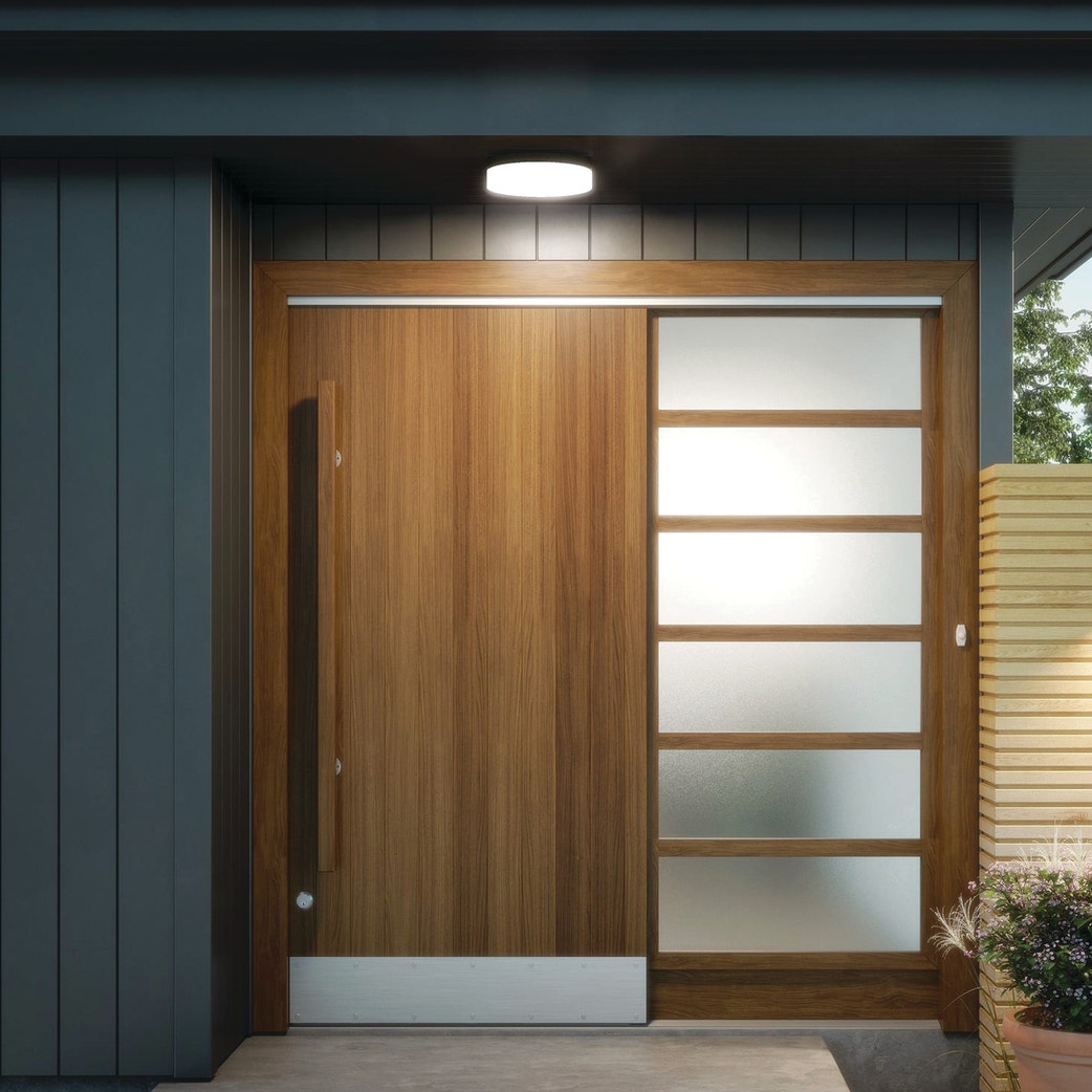 Outdoor Flush + Semi-Flush Mount Ceiling Lights