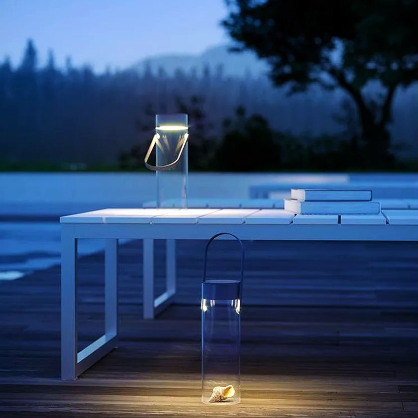 Chiardiluna LED Rechargeable Table Lamp by LUMINART.