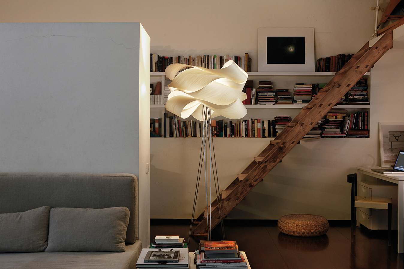 Link Floor Lamp in a modern living room.