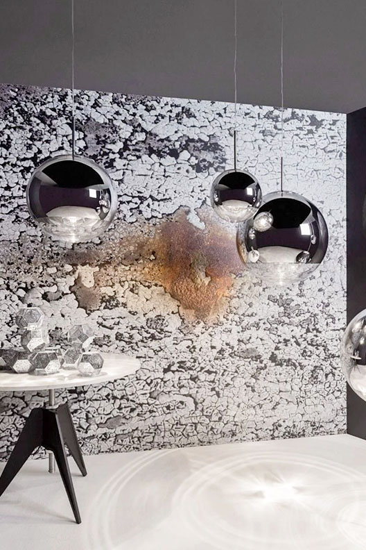 Mirror Ball LED Pendant, Chrome by Tom Dixon.